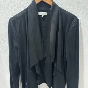 Bagatelle Women's Classic Black Draped Blazer